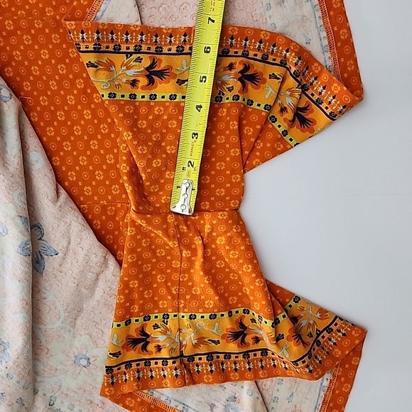 Coldwater Creek Cotton Orange  Floral Pattern Skort Size PL - Picture 12 of 12